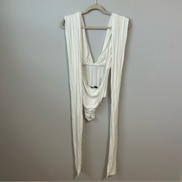 Lulus In So Many Ways White Sleeveless Convertible Bodysuit Women’s Size Large - Picture 9 of 12